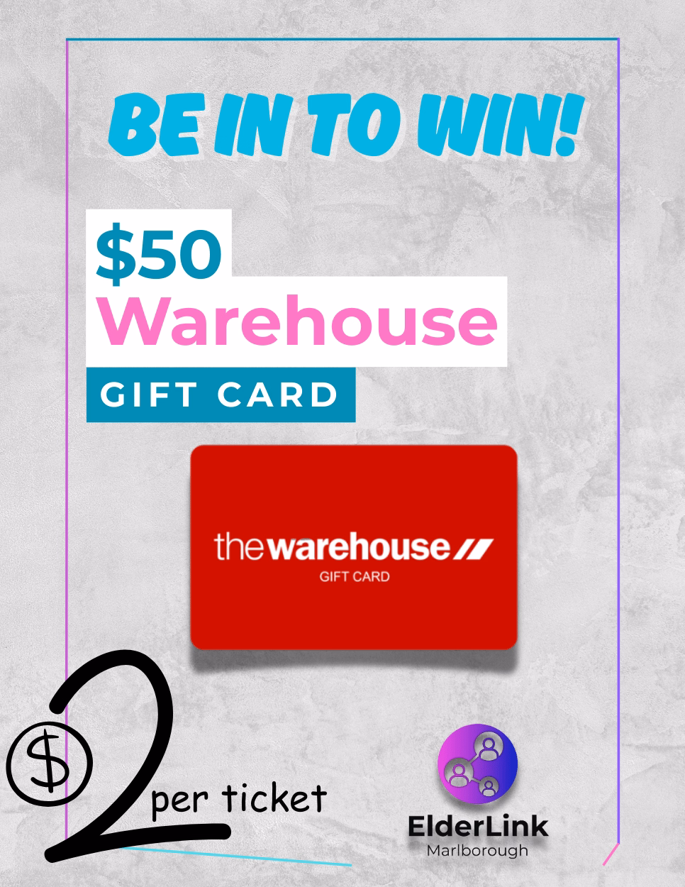 ElderLink raffle poster - click to view events
